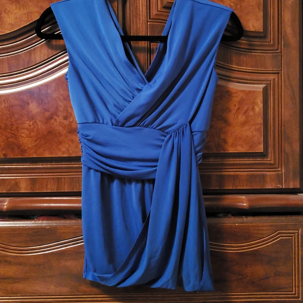 Boston Proper Ruched & Draped Top Blouse XXS NWT